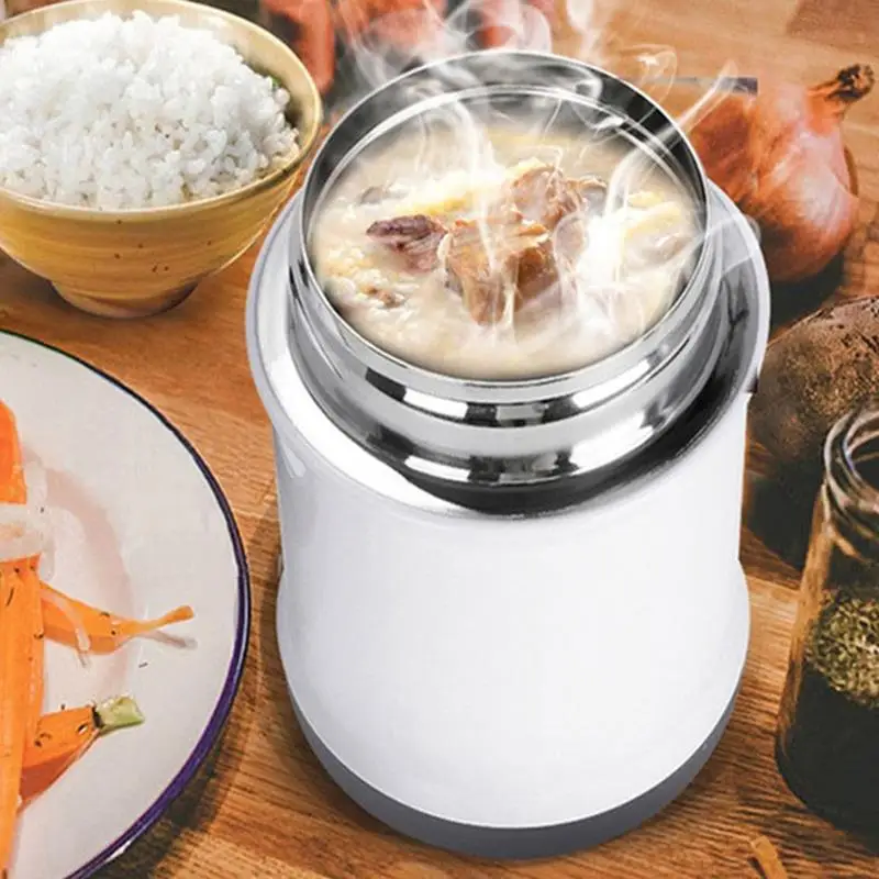 

Stainless Steel Insulated Food Soup Braised Pot Portable Travel Mini Handle Family Office Baby Vacuum Lunch Box