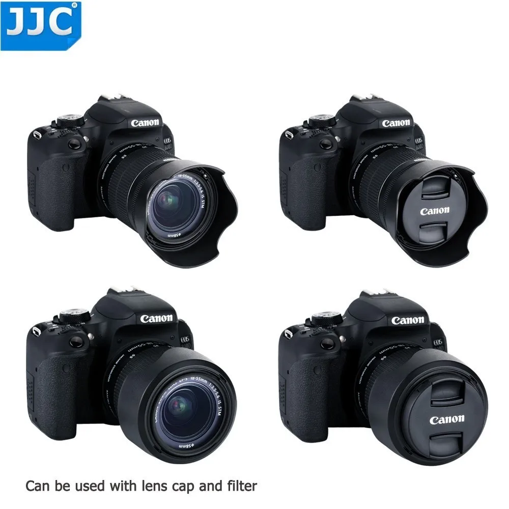 JJC в форме цветка байонетная бленда объектива для Canon EF-S 18-55 мм f/3,5-5,6 IS STM объектив заменяет EW-63C