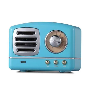 

New mini retro wireless portable bluetooth speaker 4.1 version Classic radio shape bluetooth speaker phone accent gun speaker