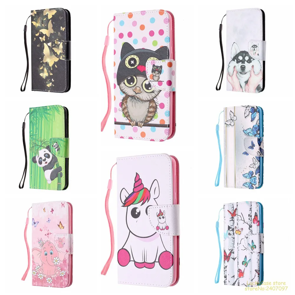 High quality Luxury PU Leather wallet phone case For Redmi 6 Magnetic Painted Full cover cases hoesje kryt etui fundas | Мобильные