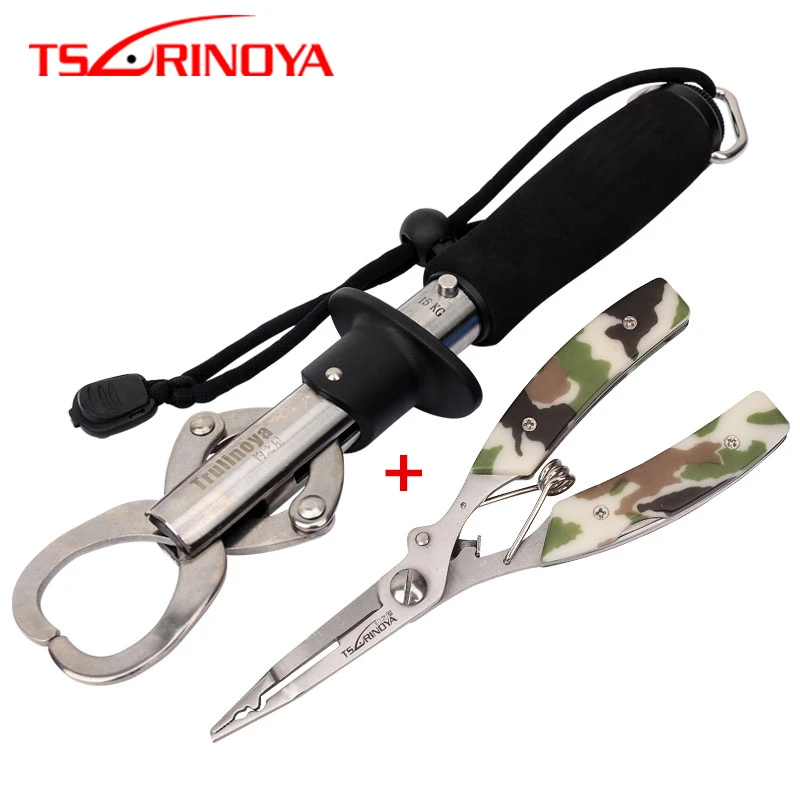 TSURINOYA Fishing Tool Combo Stainless Steel 15kg/33lb Fish Grip Weight