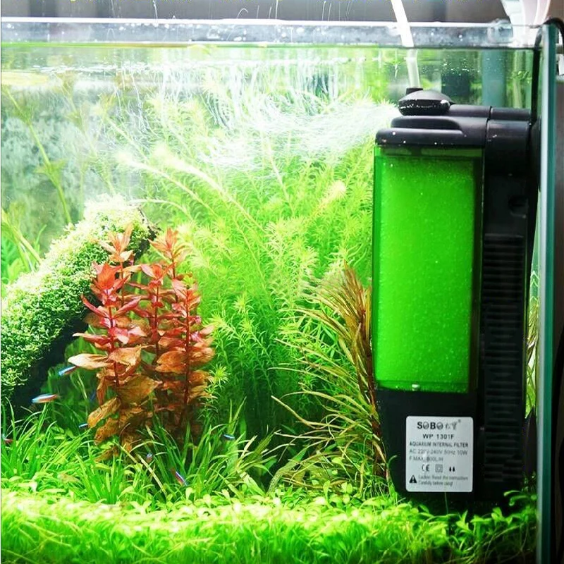 

4models for small or big tank, Biological Aquarium Fish Tank Internal Filter, MultiFunction Submersible filter pump Oxygen Spray