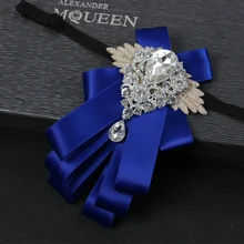 Мужской галстук-бабочка, мужской галстук из полиэстера для свадебной вечеринки с бриллиантами, мужской галстук Noeud Papillon Homme Vlinderdas, одежда для жениха, галстук-бабочка