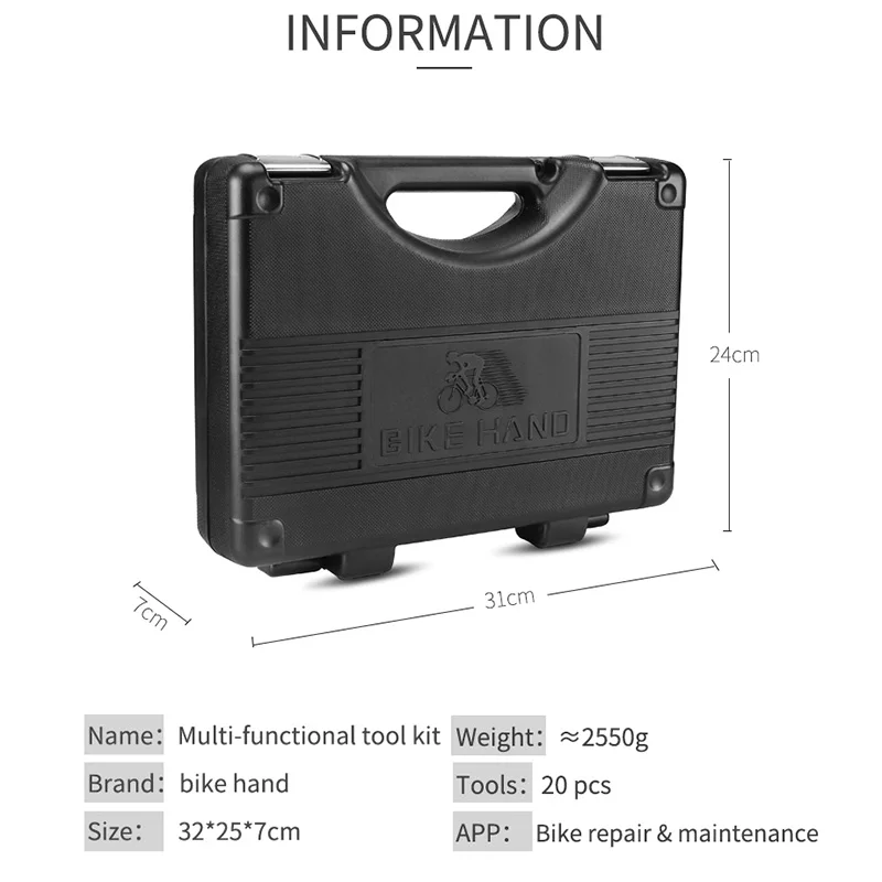 Набор инструментов для ремонта велосипеда 18 в 1, набор инструментов для ремонта горного велосипеда, инструменты для ремонта цепи шин, набор гаечных ключей с шестигранной отверткой, велосипедные инструменты