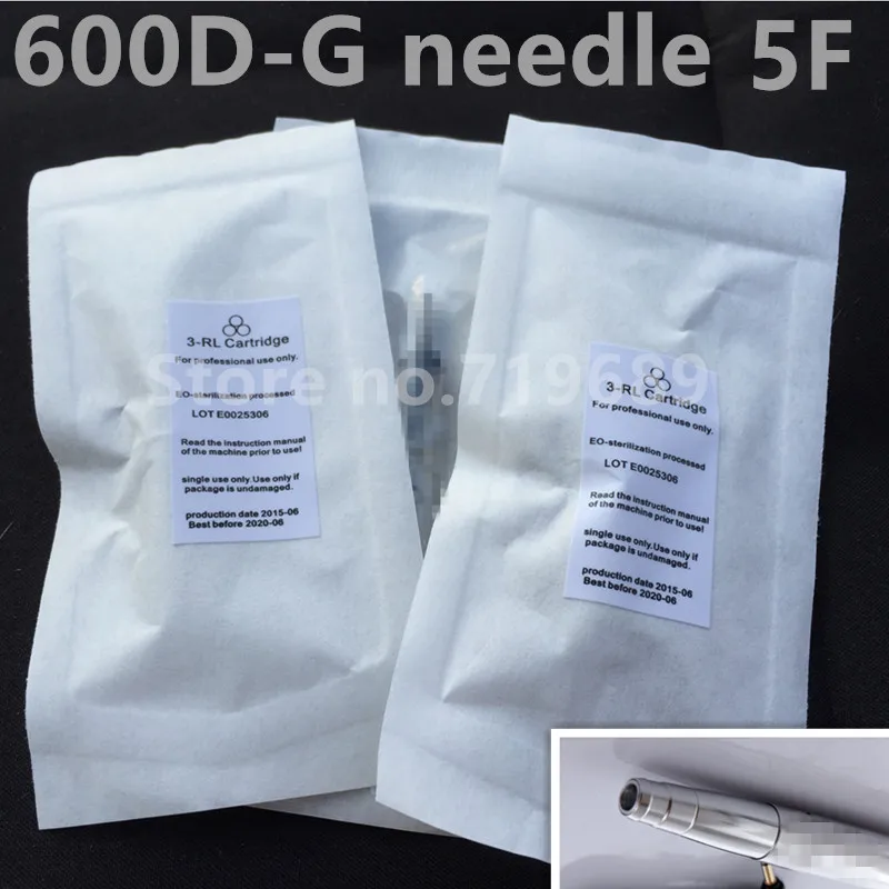 

JM600D-G cartridge needle 5F permanent makeup needles Eyebrow Lips Transparent tattoo needles For Nouveau Tattoo Machine