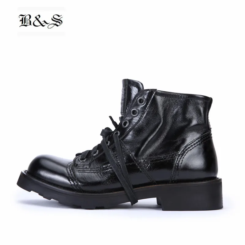 

Black&Street High End Handmade motor Boots Genuine Leather Thick Sole Tooling male Desert cowboy Boots Top Quality Goodyear shoe