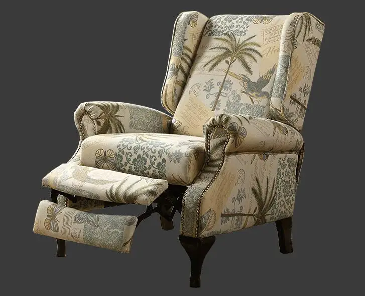 Один человек, восстанавливающий древние пути и досуг ткани искусства с высокой спинкой таиси стул. Натяжная Пряжка высокого класса наложник диван стул