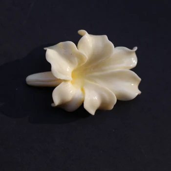 

5Pieces 44mm*32mm*19mm Artificial coral beads Large Artificial coral Leaf beads Cabochon Beige color for Jewelry making