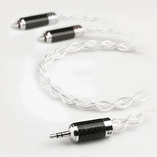 

Xiao Fan CL9 Handmade Audio Cable RCA Cable Power Amplifier Connection Line 3.5mm to 2 RCA For Phone Home Theater DVD RCA Lin