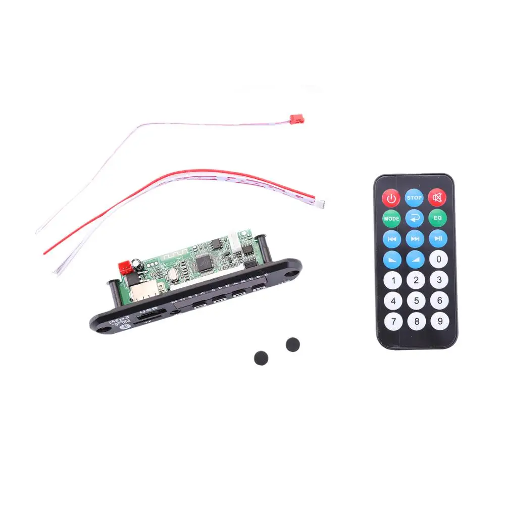 Автомобильный Bluetooth MP3 WMA FM AUX декодер 7 12 В плата аудиомодуль TF SD карта USB радио