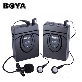 

BOYA BY-WM5 Lavalier Clip-on Mic Audio Studio Recorder Wireless Microphone microfone for Canon Sony Gopro DSLR Camera Camcorder