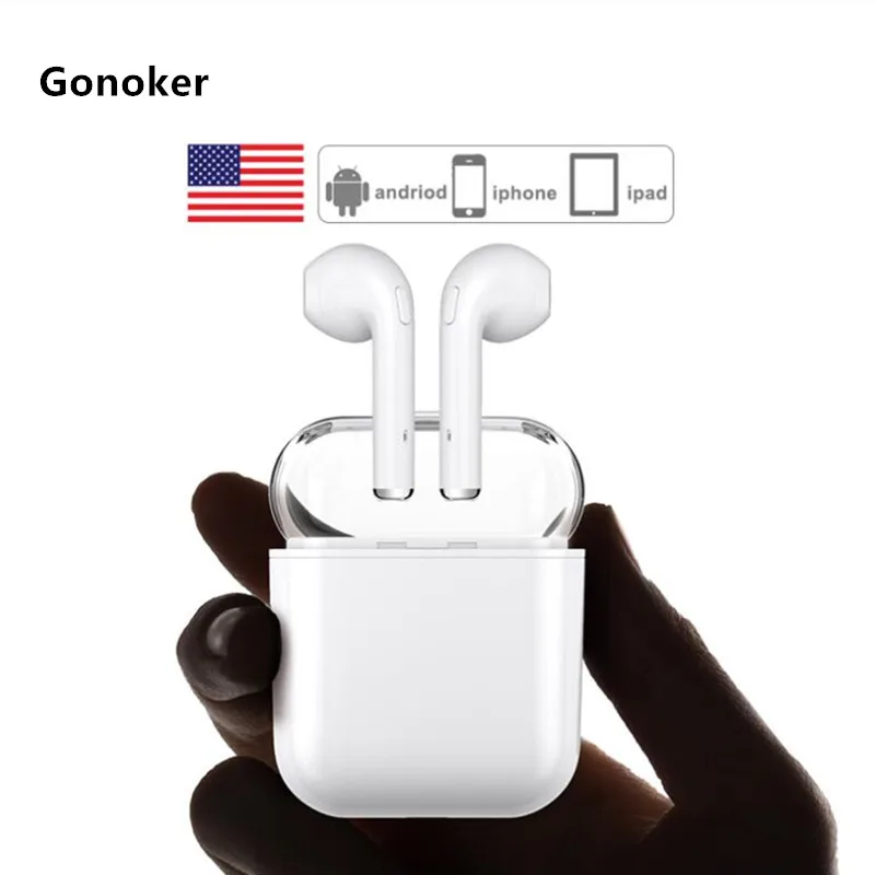 

Wireless Earbuds, GONOKER F10 TWS Mini Wireless Earphone Bluetooth Wireless Headphones with Charging Case and MIC i7s mini