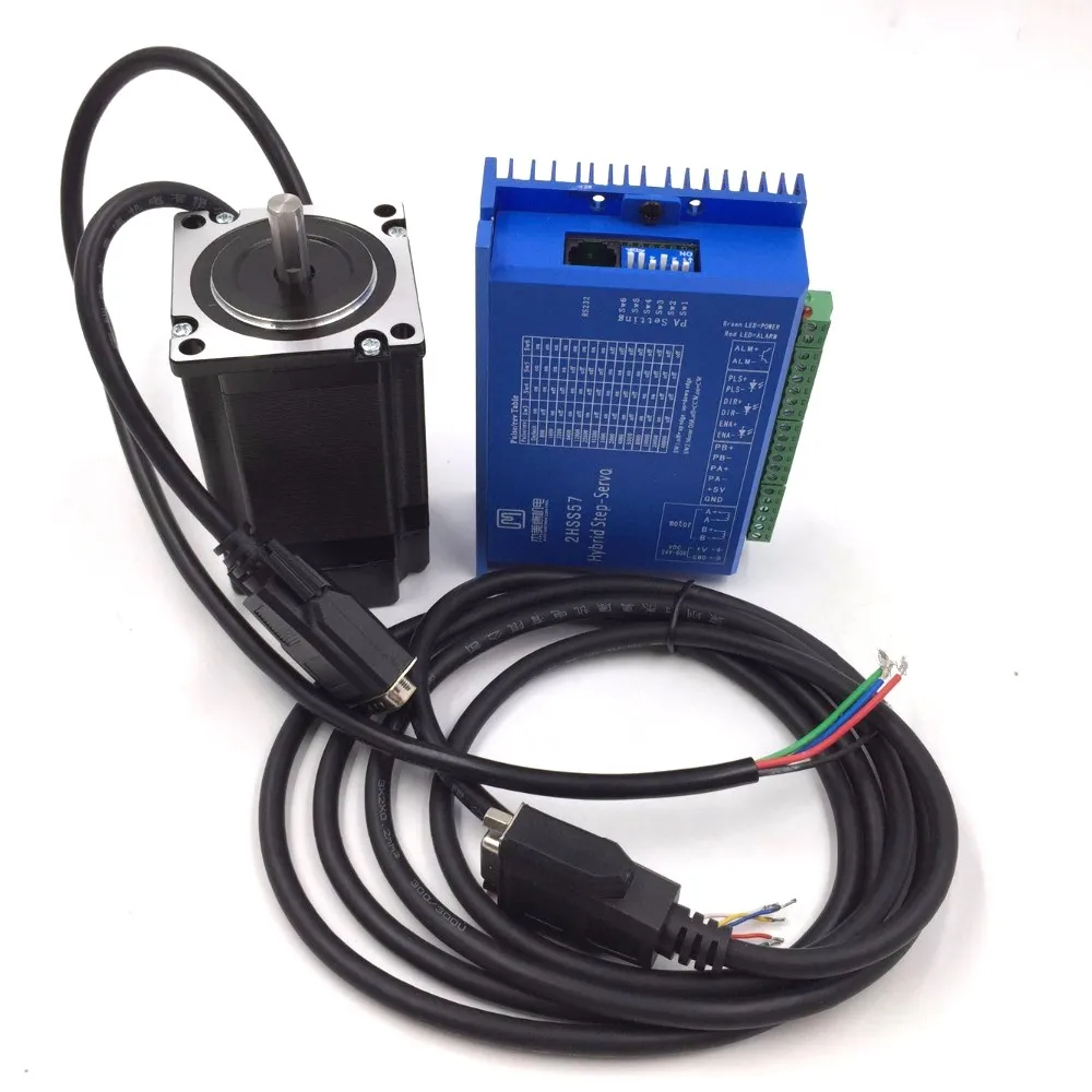 

1NM 4A NEMA23 Stepper Motor + Driver kits 2 Phase 57mm 1000line Encoder Closed Loop Stepper for CNC 57J1854EC-1000+2HSS57
