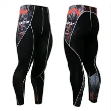 Man’s Compression Tight 3d Printing Long Pants Fitness Workout Slim Quilk Dry Fit Mallas weight lifting long pant