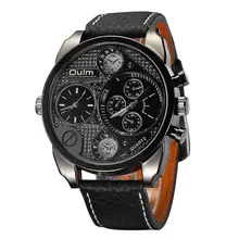 Oulm Mens Designer Montres De Luxe Montre Casual Male Bracelet En Cuir Heures Petits Cadrans Décoration Horloge À Quartz reloj hombre