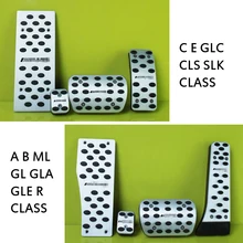 Car Accelerator Brake pedal Non-slip Refit Pedals cover for Mercedes Benz C E GLC CLS SLK A B ML GL GLA GLE R CLASS accessorie Car Accelerator Brake pedal Non-slip Refit Pedals cover for Mercedes Benz C E GLC CLS SLK A B ML GL GLA GLE R CLASS accessorie