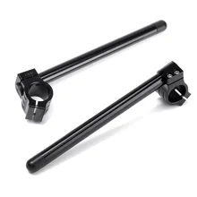 7/8 ''мотоцикл зажим руля-на 35 мм вилка трубка черный для Кафе Racer Универсальный