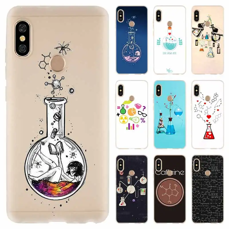 

Chemistry drawing Case For Xiaomi Redmi Note 8 7 6 5 pro Cover for Redmi 6a s2 5a 5 Plus 4a 4x 3 Pro