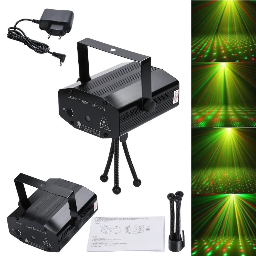Mini LED Laser Projector Stage Lights Home Laser Pointer Disco Stage