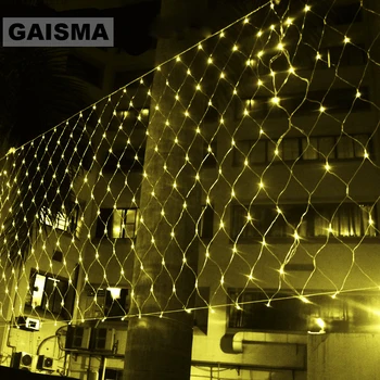 

6M x 4M LED Mesh Net String Lights Christmas Garland Garden Decoration Wedding Fairy Lights Holiday Party Outdoor Lighting Chain