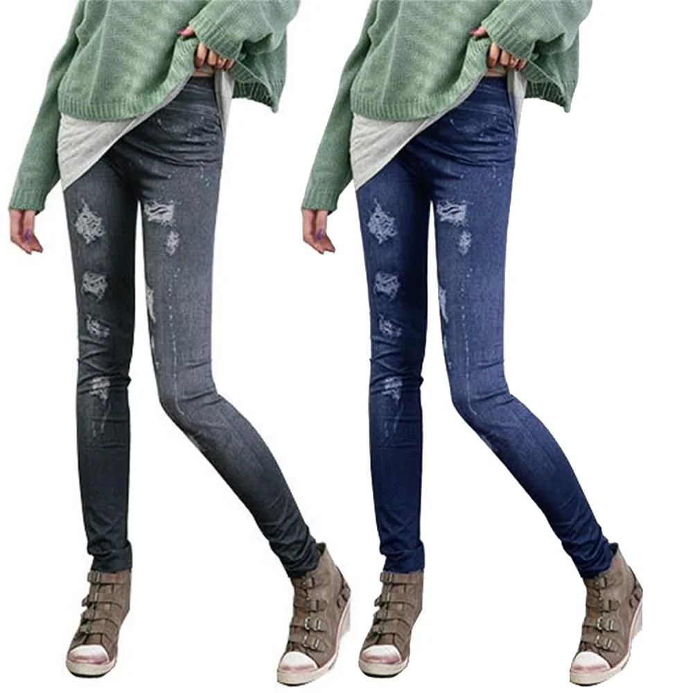 

Sexy Women Jeans Skinny Jeggings Stretchy Slim Leggings Skinny Pants Denim high waist pants Ladies Pants pantalones de mujer