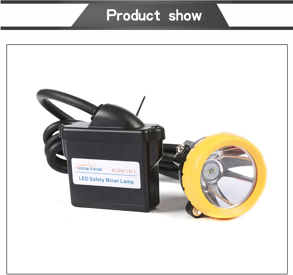 Conduziu a Lâmpada Bateria de Mineração Lâmpada de Tampão de Mineração Prova de Explosão 1 plus 2 10 Pcs e lotsafety Mineiro Kl6m h 18650 Farol Farol à Prova d' Água à 13 Faróis de LED