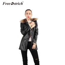 Страусиная кожа женские зимние куртки негабаритное пальто бархатное свободное с длинным рукавом воротник на молнии пальто женское O26