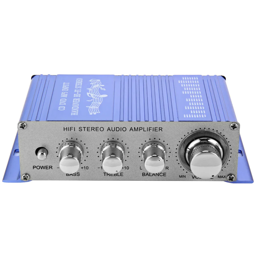 HY-2002 Hi-Fi мини авто стерео усилитель 2-канальный Мощность Поддержка CD DVD MP3 Вход для