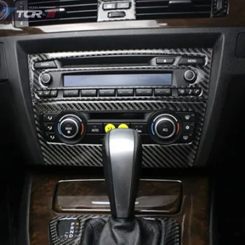

for BMW e90 Carbon Fiber Strip Air Conditioning CD Panel Decorative Cover Trim Auto Interior Accessories Car Styling 3D Sticker