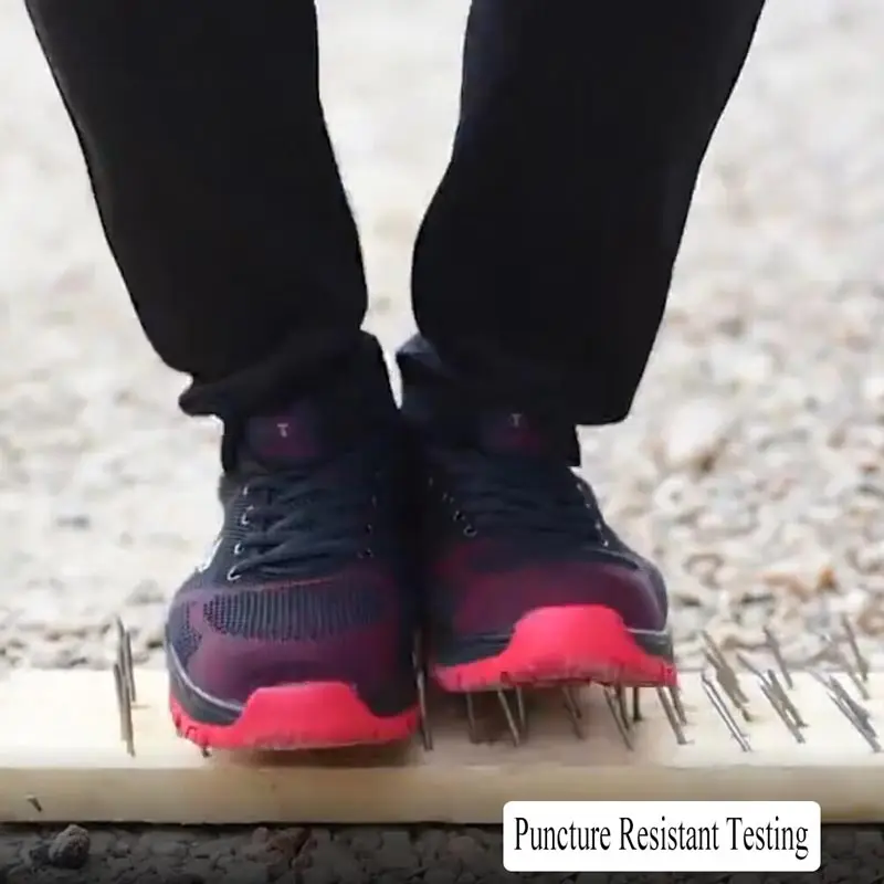 الرجال حذاء امن للعمل الصلب اصبع القدم في الهواء الطلق ارتداء مقاومة البناء الصناعي ثقب برهان الأحذية T118