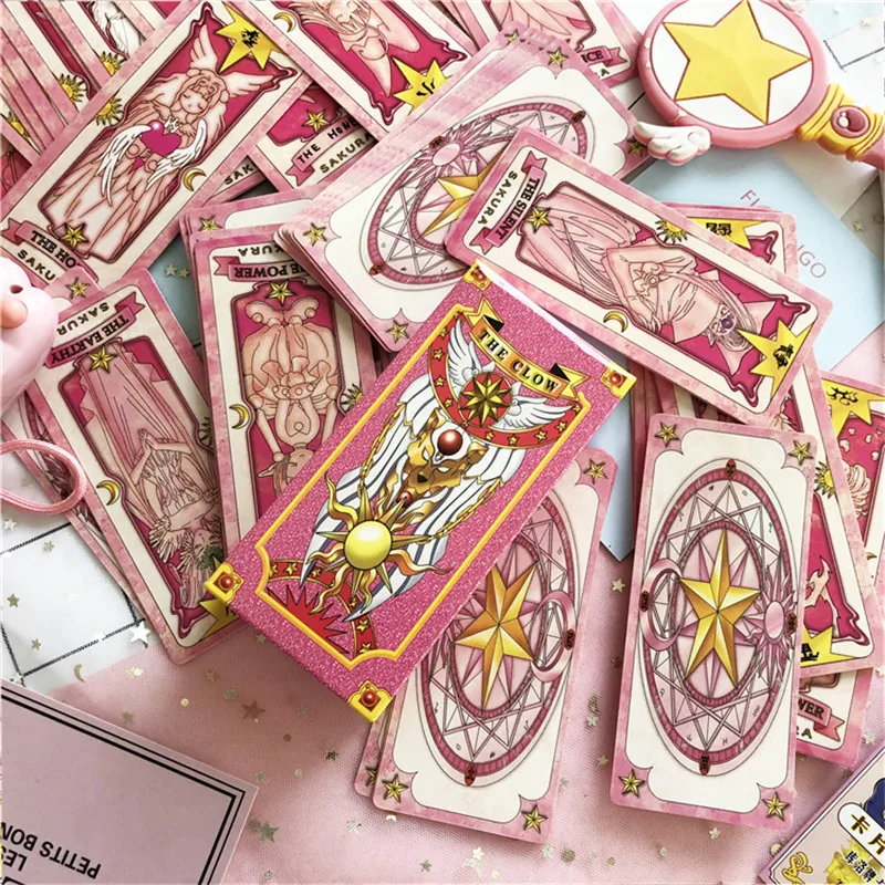 1 комплект Аниме Cardcaptor Sakura Clow Card Косплей Prop KINOMOTO SAKURA Card Captor карты с Сакурой Таро 56 шт