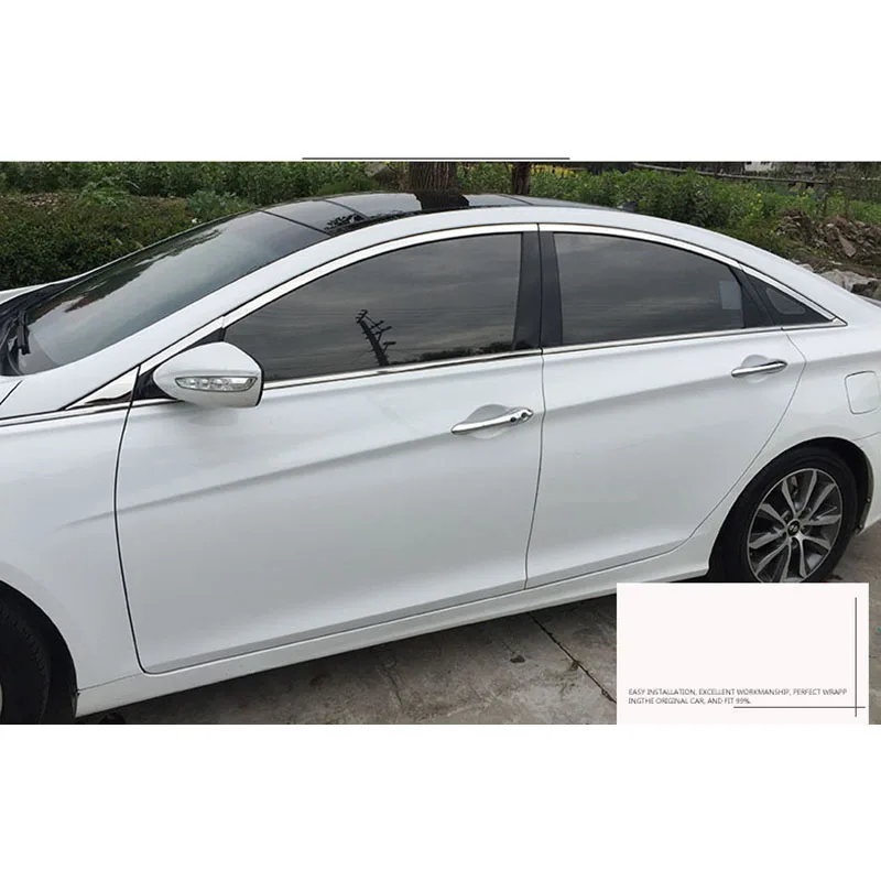 Lsrtw2017 304 нержавеющая сталь окна автомобиля планки для hyundai sonata 2010 2011 2012 2013 hyundai i45