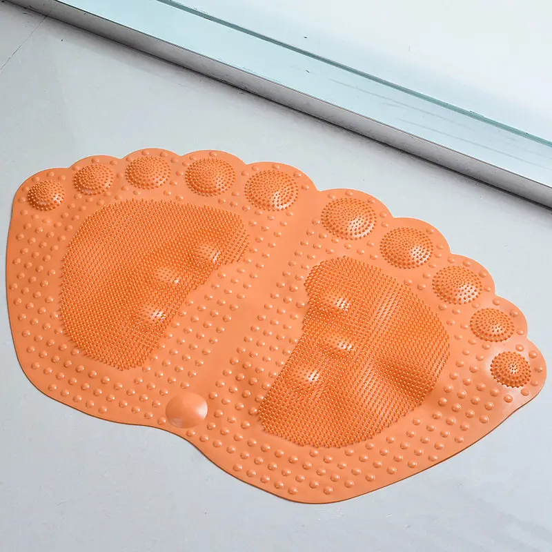 Creative Footprint Shaped Bathroom Non Slip Mat Shower Massage Feet