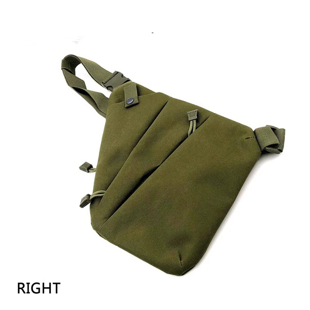 Многофункциональная Скрытая тактическая сумка для хранения пистолета, Мужская нейлоновая сумка на плечо с левой и правой стороны, противоугонная сумка, нагрудная Сумка для охоты - Цвет: Right Olive Drab