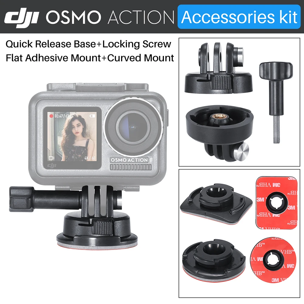 

Ulanzi Go Pro Action Camera Accessories Quick Instal Camera Mount for Helmet Car Holder Tripod Adapter Paste Clip for Gopro Hero