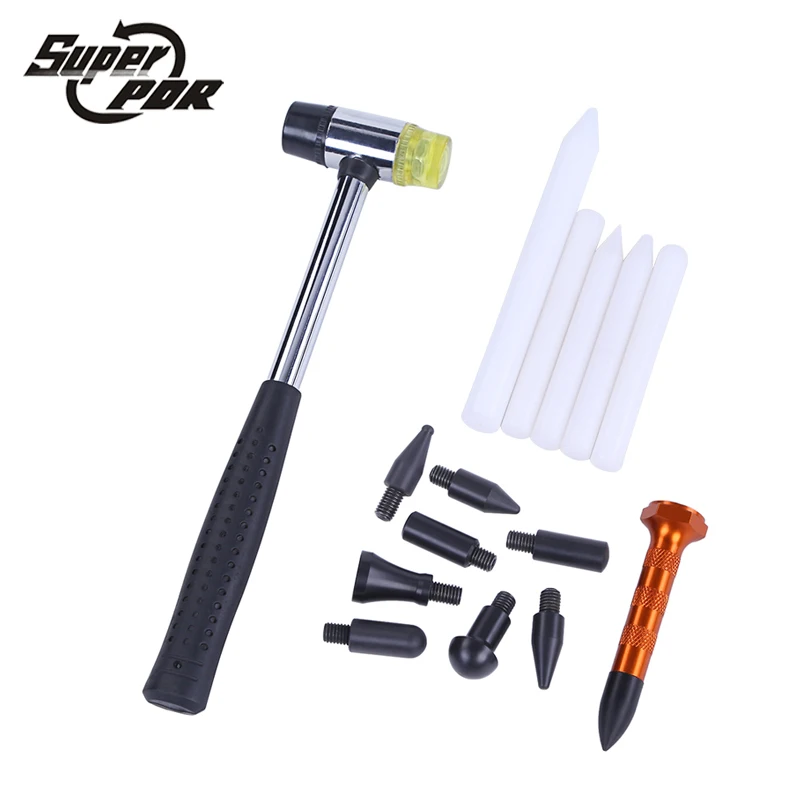 Tap Down Tool Rubber Hammer Paintless Dent Repair Dings Knock Down Removal 
