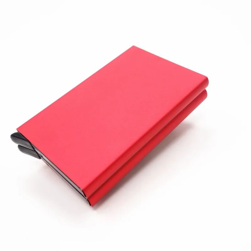 RFID Protected Automatic Aluminum Double layer Credit Card Holder Alloy