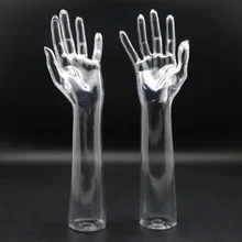 Модный стильный пластиковый прозрачный манекен руки женский прозрачный манекен ручная горячая распродажа