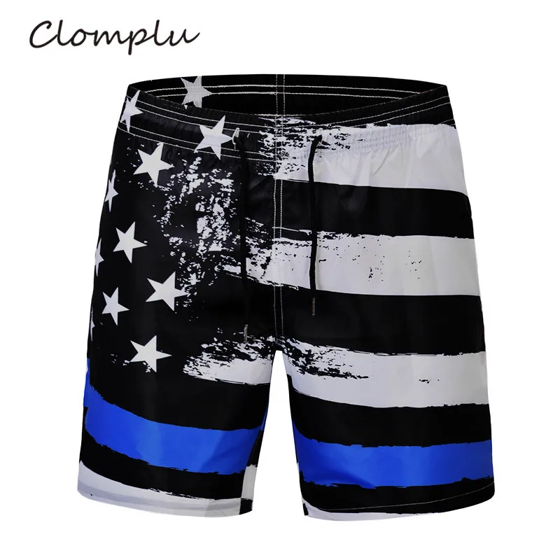 Clomplu USA Shorts Men Waterproof American Flag Print Shorts Male Beach Swimming Surfing Swim Wear with Pocket Summer Shorts Clomplu USA Shorts Men Waterproof American Flag Print Shorts Male Beach Swimming Surfing Swim Wear with Pocket Summer Shorts