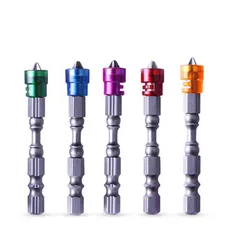 Jeu de tournevis croisés 65mm, 5 pièces/lot, outils électriques à tige hexagonale à tête unique PH2 