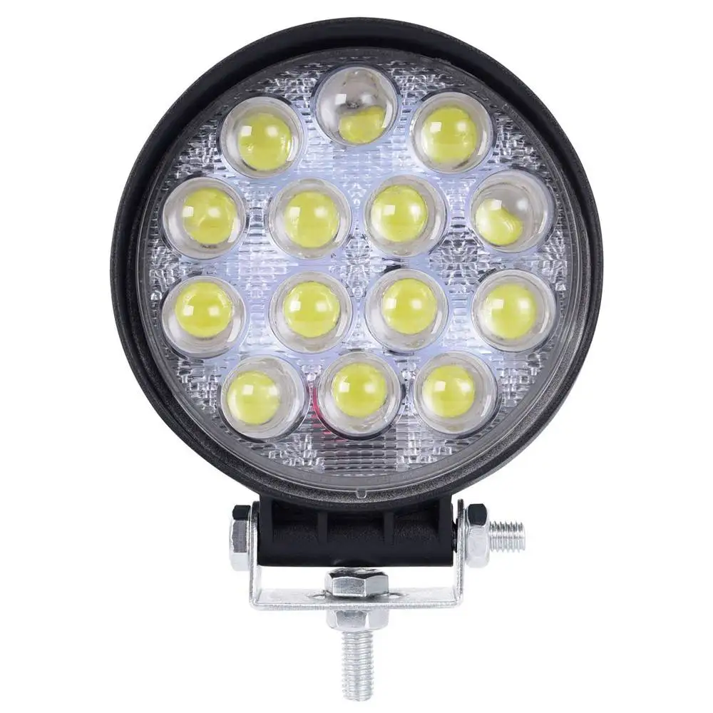 1 PC Super Bright 42W LED Truck Light 3360LM Work Driving Lamp Spot Flood Beam Offroad Boat Truck ATV Universal