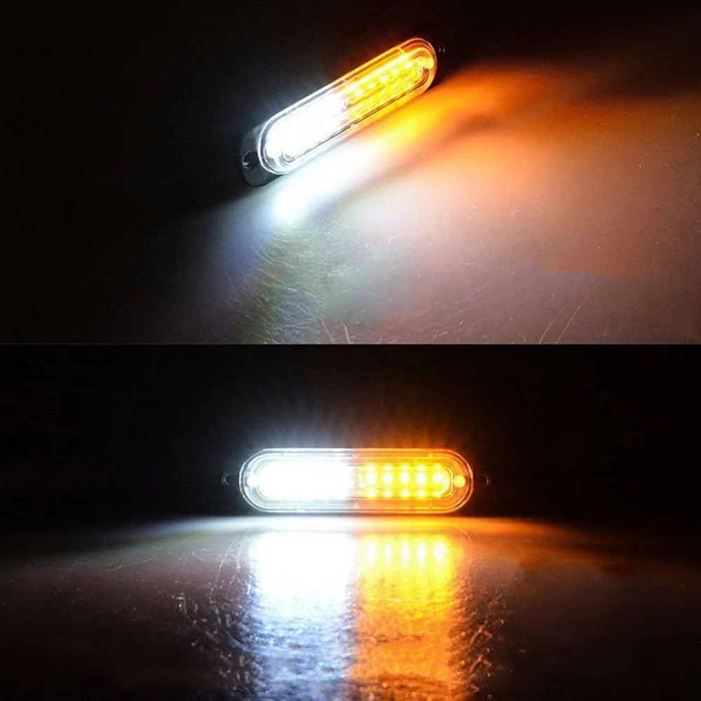 

1pcs Headlight Car-Styling Truck Led Warning Lamps Strobe Emergency Lights Flashing Amber