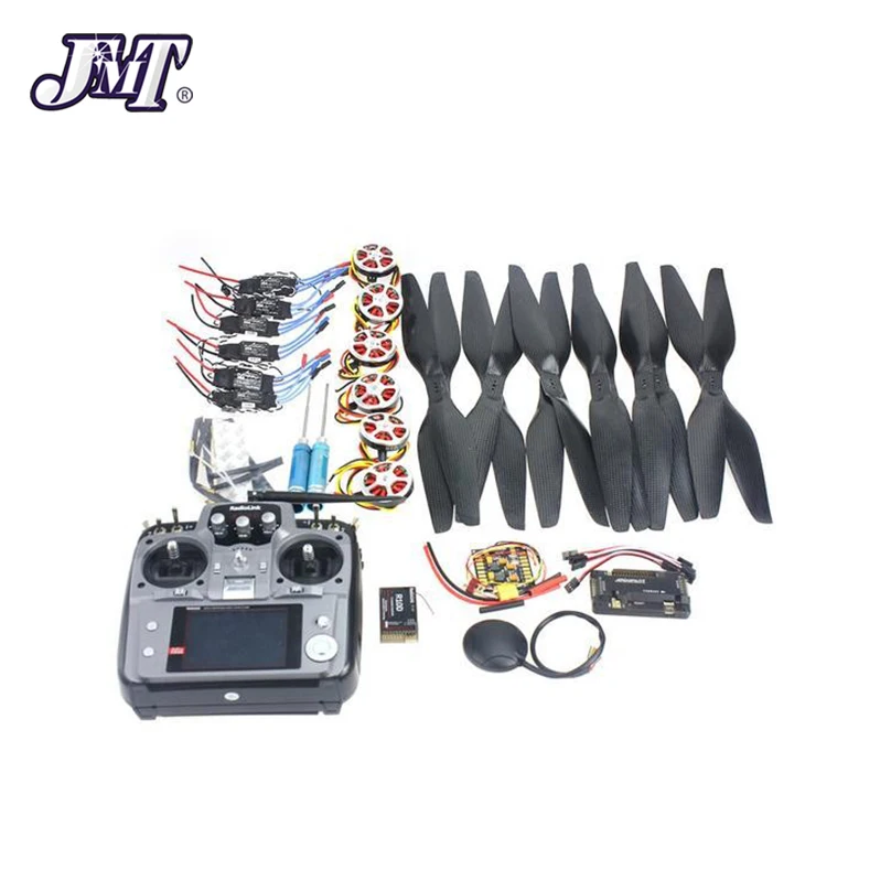  JMT 6 Axle Foldable Rack RC Quadcopter Kit APM2.8 Flight Control Board+GPS+750KV Motor+15x5.5 Prope