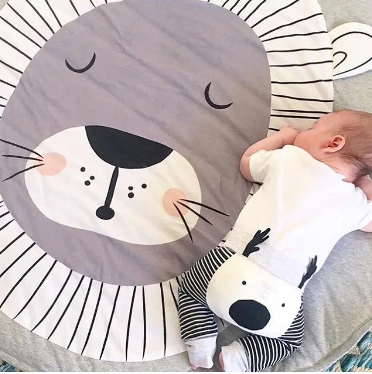Детские коврики с изображением Льва, детский игровой хлопковый диван, спальное одеяло для малышей, покрывало для лазания, развивающая игрушка, ковер, ТАПИС Лапин Коэльо, подушка Кролик