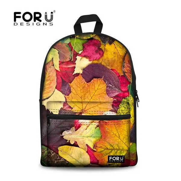 FORUDESIGNS/3D розовые принты холщовые школьные сумки для детей, студенческий школьный рюкзак-мешок для книг Infantil женский рюкзак Bolsa - Цвет: 2u0020A