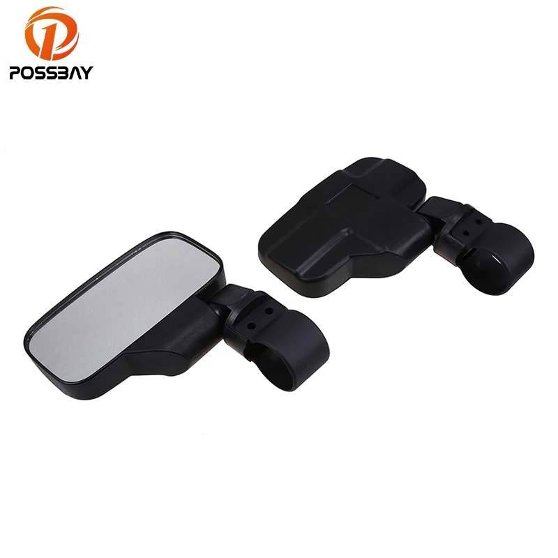 POSSBAY UTV боковое зеркало, универсальное, подходит для большинства UTV с 1,7" /2" рулонной трубкой заднего вида, гоночные зеркала