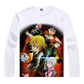 

The Seven Deadly Sins T-Shirt Ban Shirt Anime Cosplay kawaii t-shirt Long t-shirts for boy lolita anime cosplay summer t-shirt a