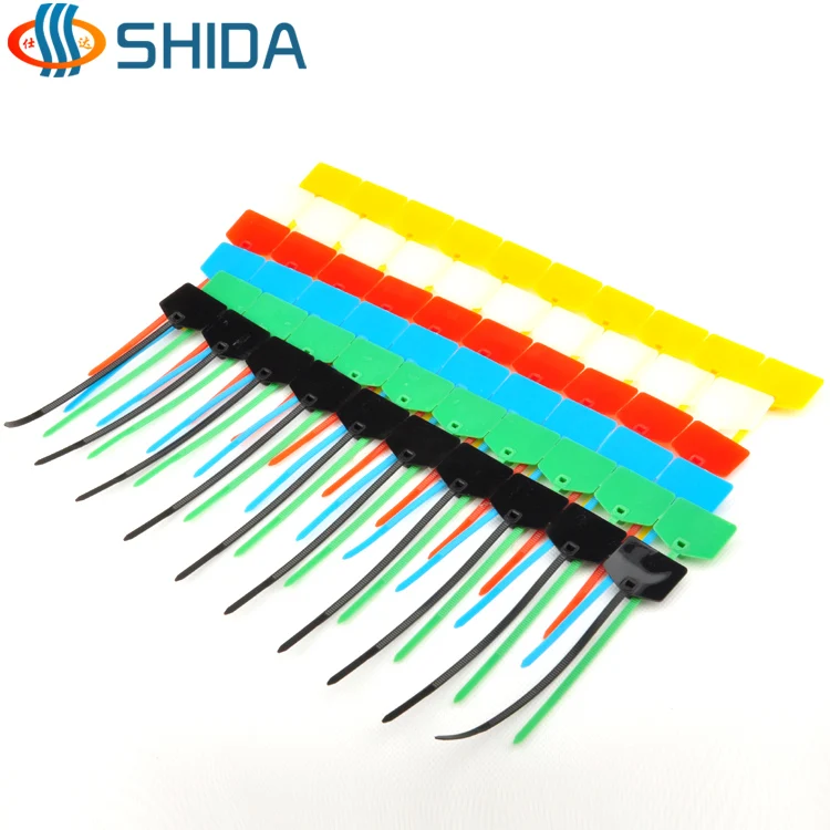 100pcs  3*120mm  sign cable tie/ Plastic cable tie/ tag tied  red yellow blue