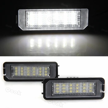 

2Pcs WHITE LED REAR LICENSE PLATE LIGHTS LAMPS ERROR FREE for Eos 1F7(2006-2010) License lamp assembly