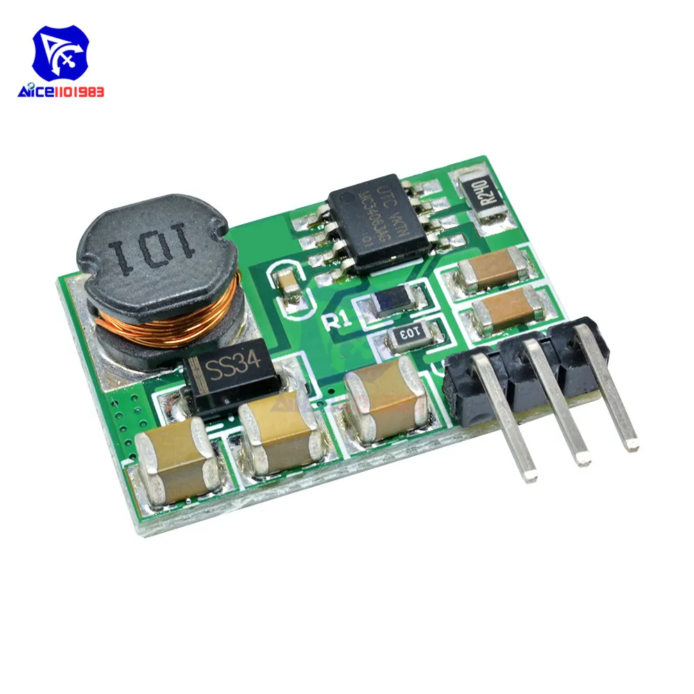 DC-DC Positive to Negative Step Up/Down Boost Buck Converter Power Supply Module 3V~15V to -3.3V -5V -6V -9V -12V -15V with Pin